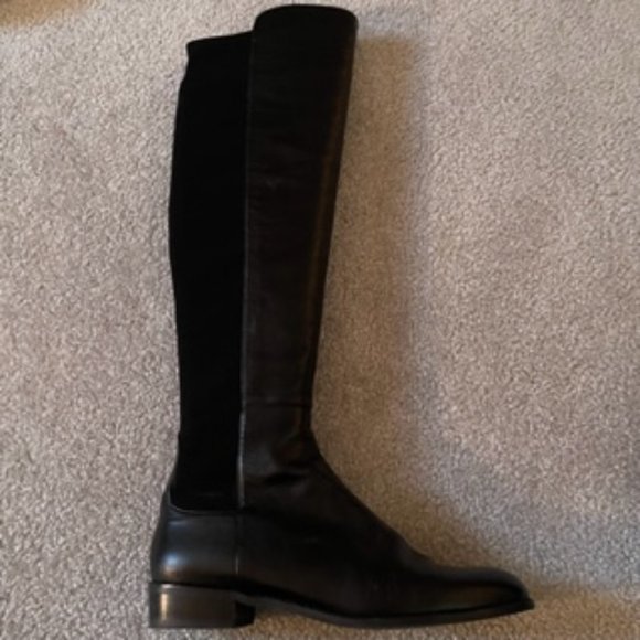 Stuart Weitzman Over-the-Knee black 50/50 boots Size 8 - Picture 2 of 16